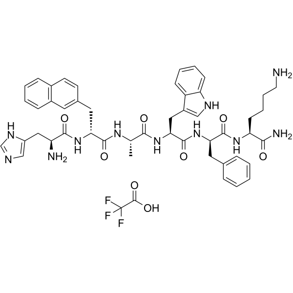 His-D-beta-Nal-Ala-Trp-D-Phe-Lys-NH2 TFA